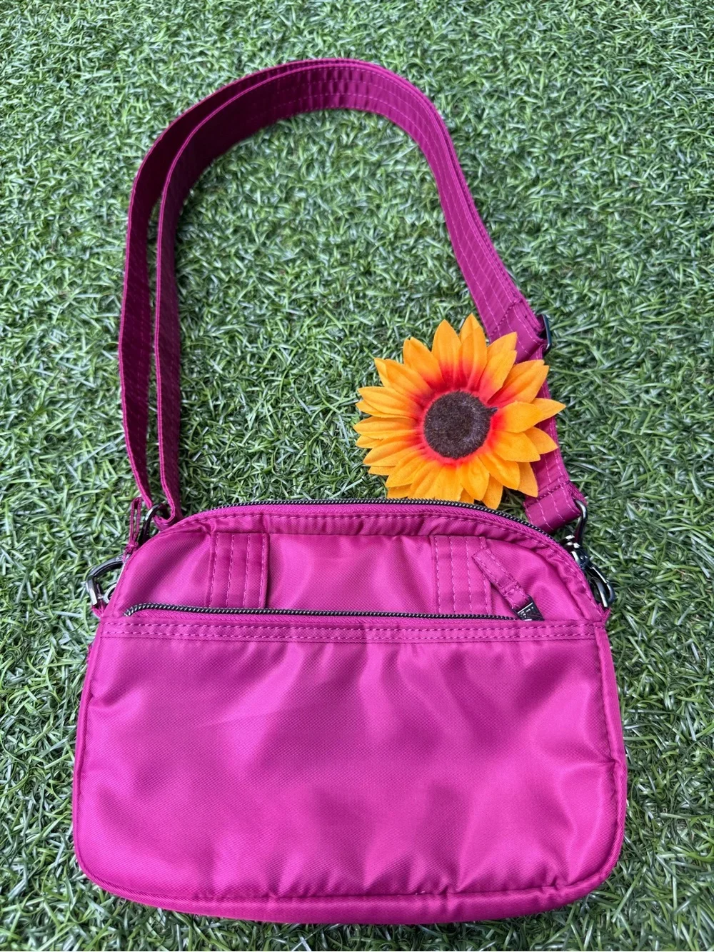 Lug Super Coupe 2 Convertible Crossbody Bag • Vibrant Magenta • NWOT